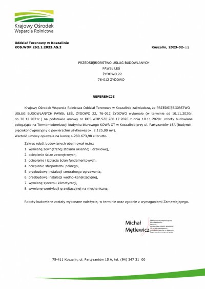  / 4 2021.12. - referencje-LEŚ-TERMOMODERNIZACJA-dla Wykonawcy.pdfpodpisany